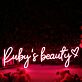 Rubys Beauty Red Neon Sign