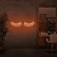 geschlossene Wimpern LED-Neonschild für Kosmetikstudio