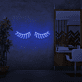 geschlossene Wimpern LED-Neonschild für Kosmetikstudio