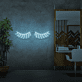 geschlossene Wimpern LED-Neonschild für Kosmetikstudio