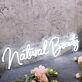 Natural Beauty White Neon Sign