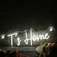 Ts Home White Neon Sign
