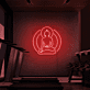 Buddha Silhouette LED-Neonschild für Yoga Studio und Fitnessraum