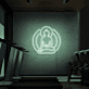 Buddha Silhouette LED-Neonschild für Yoga Studio und Fitnessraum