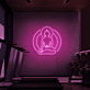 Buddha Silhouette LED-Neonschild für Yoga Studio und Fitnessraum