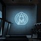 Buddha Silhouette LED-Neonschild für Yoga Studio und Fitnessraum