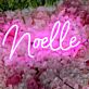 Noelle Pink Neon Sign