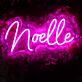 Noelle Pink Neon Sign