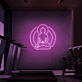 Buddha Silhouette LED-Neonschild für Yoga Studio und Fitnessraum