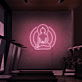 Buddha Silhouette LED-Neonschild für Yoga Studio und Fitnessraum