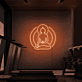 Buddha Silhouette LED-Neonschild für Yoga Studio und Fitnessraum