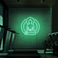 Buddha Silhouette LED-Neonschild für Yoga Studio und Fitnessraum