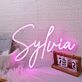 Sylvia Pink Neon Sign