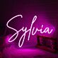 Sylvia Pink Neon Sign