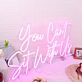 You Cant Sit With Us Pink Neon Sign