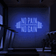 NO PAIN NO GAIN LED-Neonschild Fitnessstudio