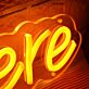 Order Here Orange Neon Sign