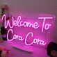 Welcome to Cora Cora LED-Neonschild mit anpassbarem Namen