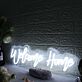 Welcome Home White Neon Sign
