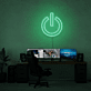 Einschaltzeichen LED-Neonschild für Gaming und Home Office