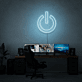 Einschaltzeichen LED-Neonschild für Gaming und Home Office