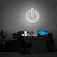 Einschaltzeichen LED-Neonschild für Gaming und Home Office