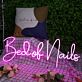 Bed of Nails Purple Neon Sign