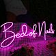 Bed of Nails Purple Neon Sign