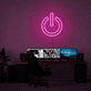 Einschaltzeichen LED-Neonschild für Gaming und Home Office
