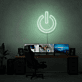 Einschaltzeichen LED-Neonschild für Gaming und Home Office