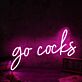 Go Cocks Pink Neon Sign