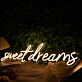 Sweet Dreams Yellow LED Neon Sign