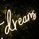 Sweet Dreams Yellow LED Neon Sign