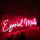 Eyerial Minks Red Neon Sign