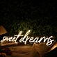 Sweet Dreams Yellow Neon Sign