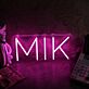 MIK Pink Neon Sign