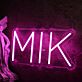 MIK Pink Neon Sign