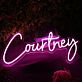 Courtney Pink Neon Sign