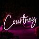 Courtney Pink Neon Sign
