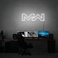 MW LED-Neonschild als moderne Wanddekoration