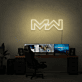MW LED-Neonschild als moderne Wanddekoration
