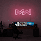 MW LED-Neonschild als moderne Wanddekoration