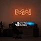 MW LED-Neonschild als moderne Wanddekoration