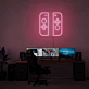 Spielcontroller Symbol LED-Neonschild für Gaming Zimmer und Wohnzimmer