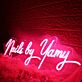 Nails By Yamy Red Neon Sign