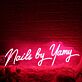 Nails By Yamy Red Neon Sign