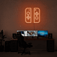 Spielcontroller Symbol LED-Neonschild für Gaming Zimmer und Wohnzimmer