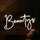 Beautys Yellow LED Neon Sign