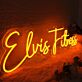 Elvis Fitness Orange Neon Sign