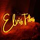 Elvis Fitness Orange Neon Sign